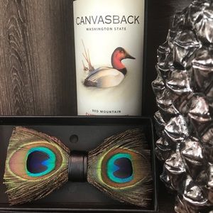 Luxury Peacock Feather Bowtie